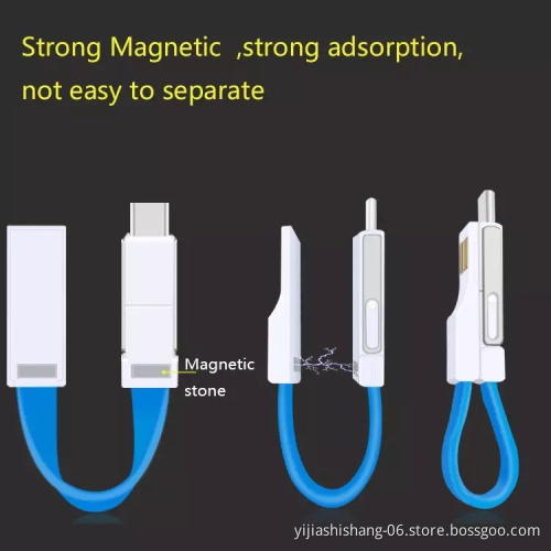 Yijiashishang 4 in 1 universal multi function usb charging cable for Android micro usb,iOS and USB-C Mobile Devices